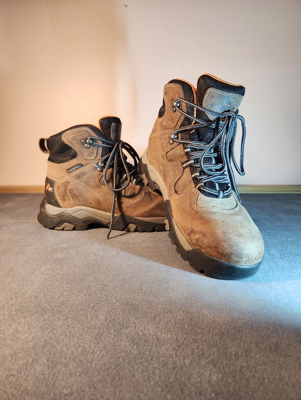 Ridgecut Toughwear Men's Lightweight Waterproof Workboot 9.5M YMF-1104 Brown